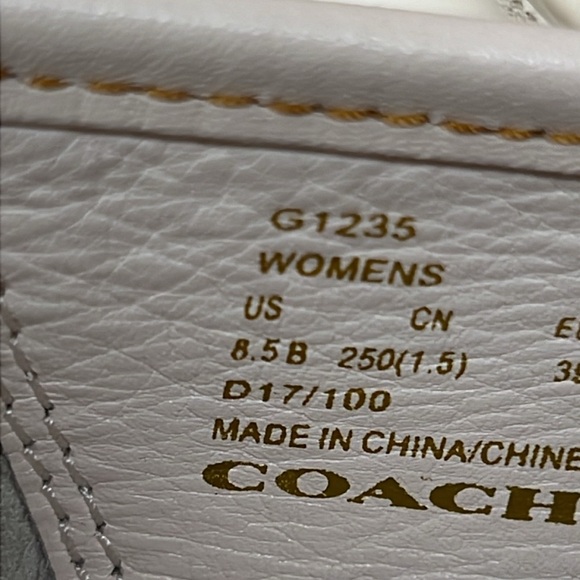 Coach Chalk Tea Rose Floral Slip On Sneakers 8.5 - Picture 7 of 16